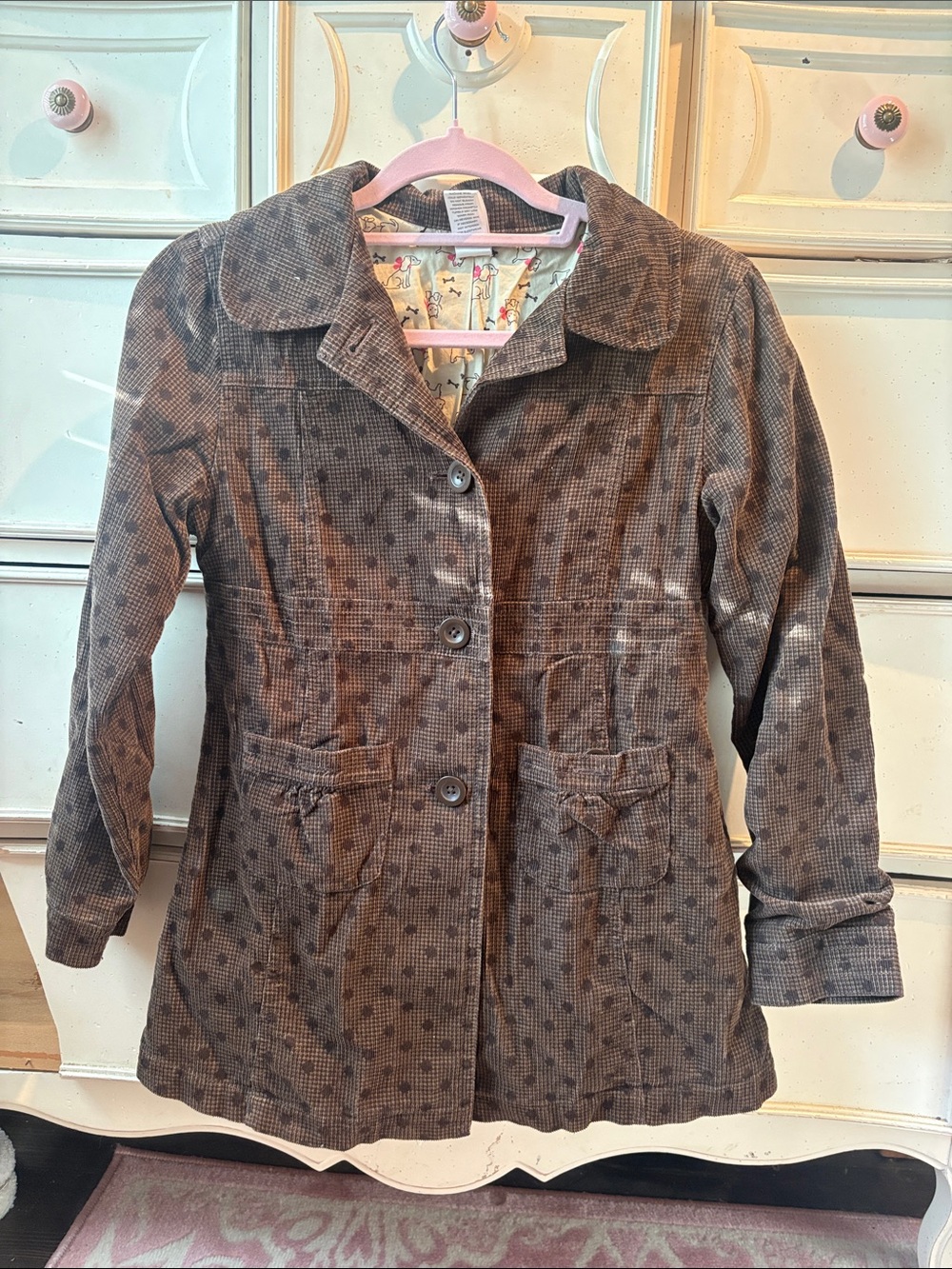 Gymboree Brown Printed Corduroy Blazer